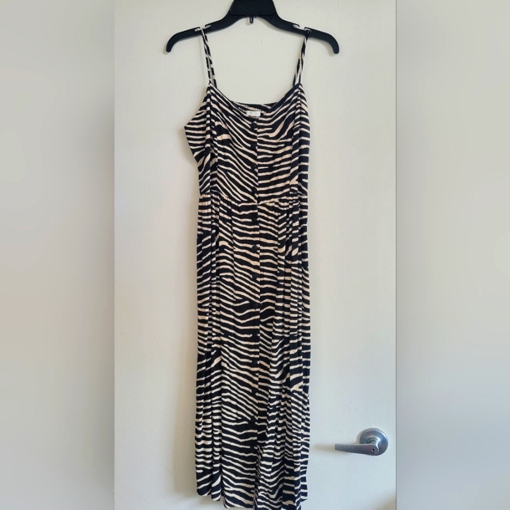 Spaghetti Strap Button-Down Dress - image 1